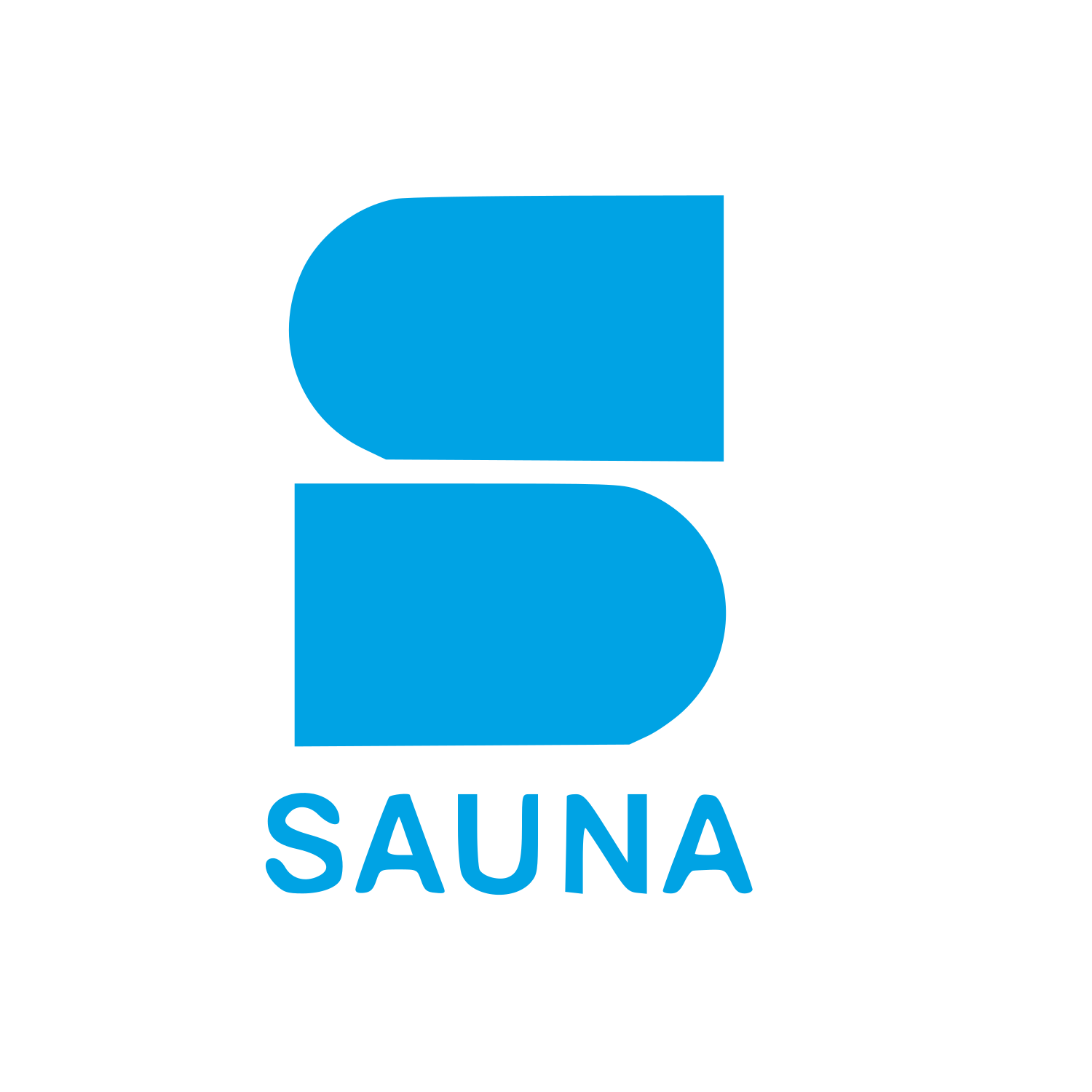 Swiss Style Sauna Letter Logo #00a3e4
