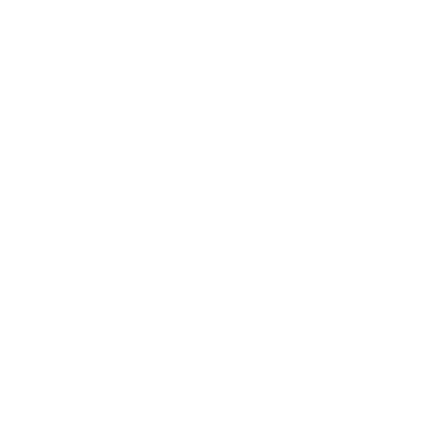 Sauna Steam Waves Logo #ffffff