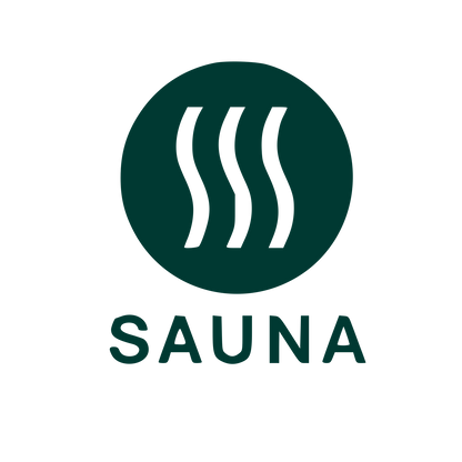Sauna Steam Waves Logo #003932