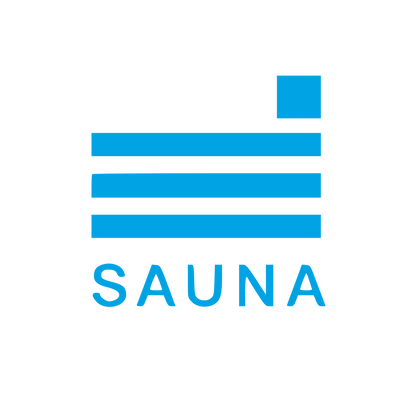 Swiss Sauna Wordmark Logo #00a3e4