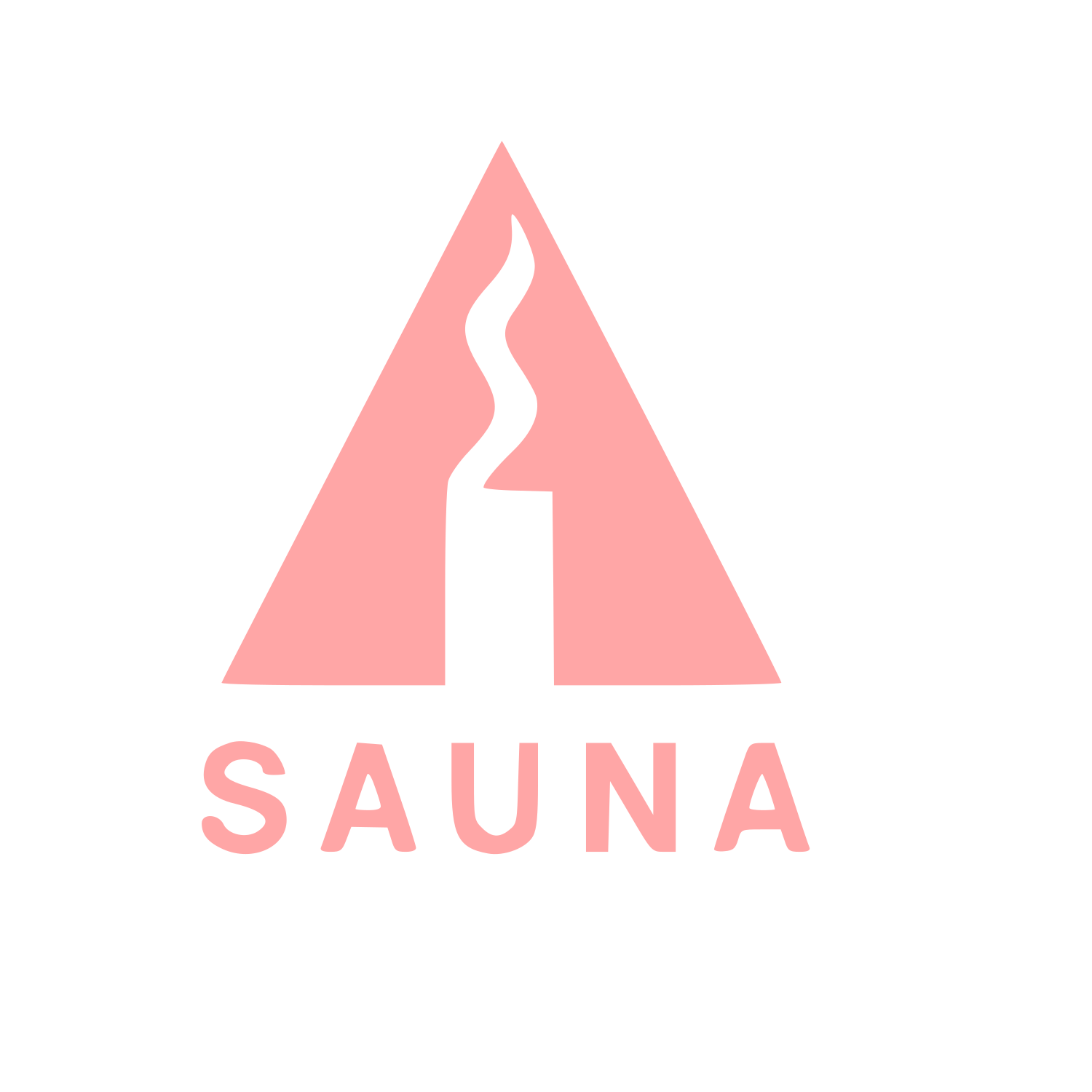 Swiss Sauna Steam Logo #ffa6a6