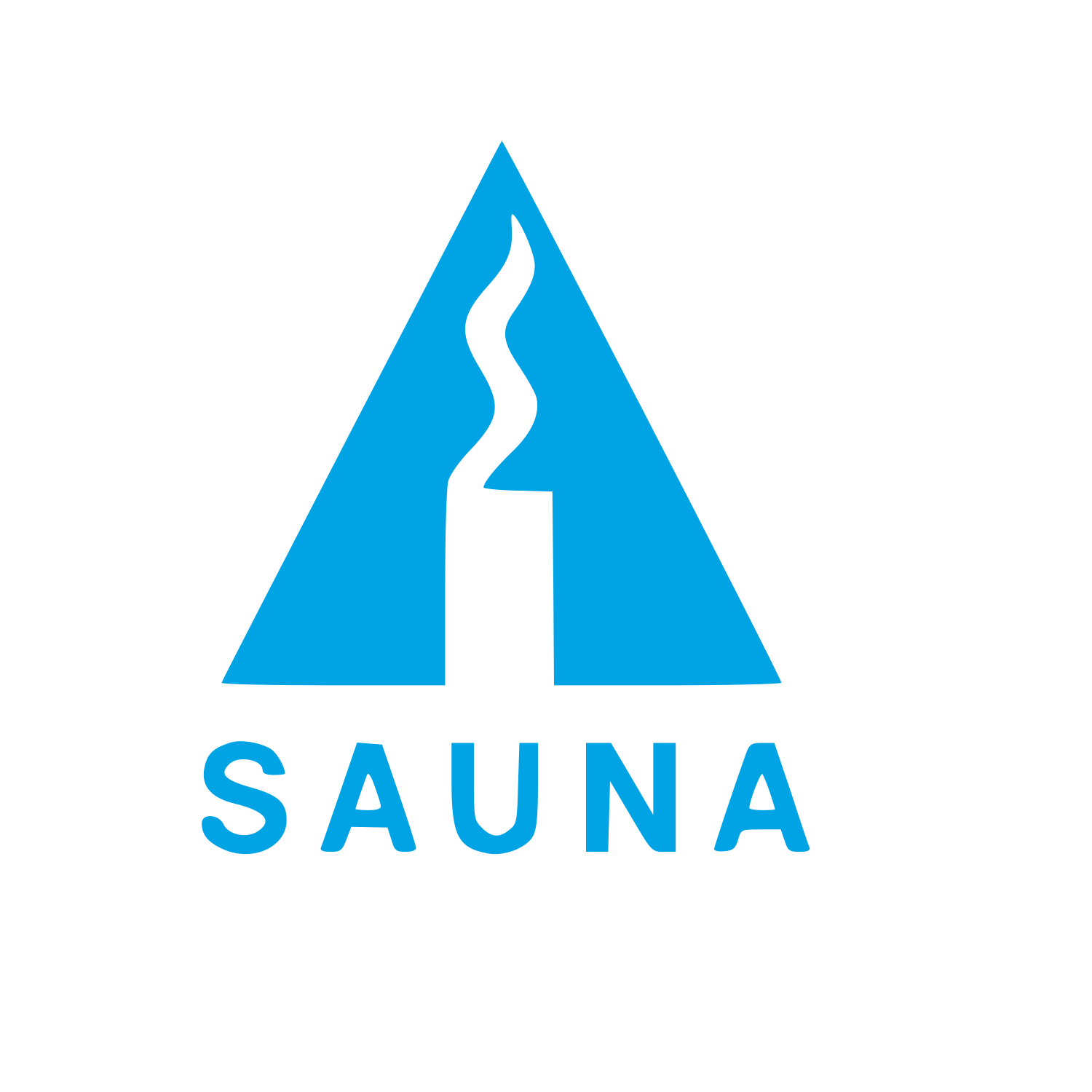 Swiss Sauna Steam Logo #00a3e4