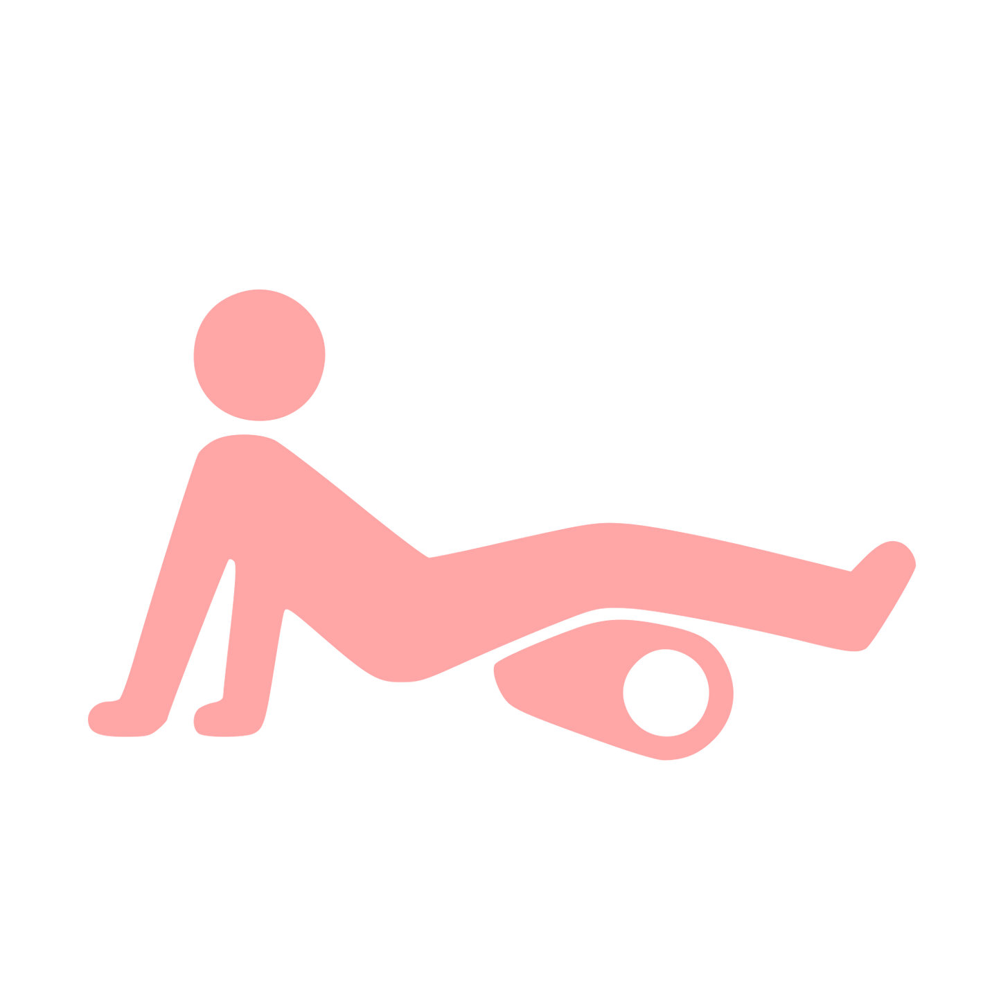 Foam Roller Exercise Logo #ffa6a6