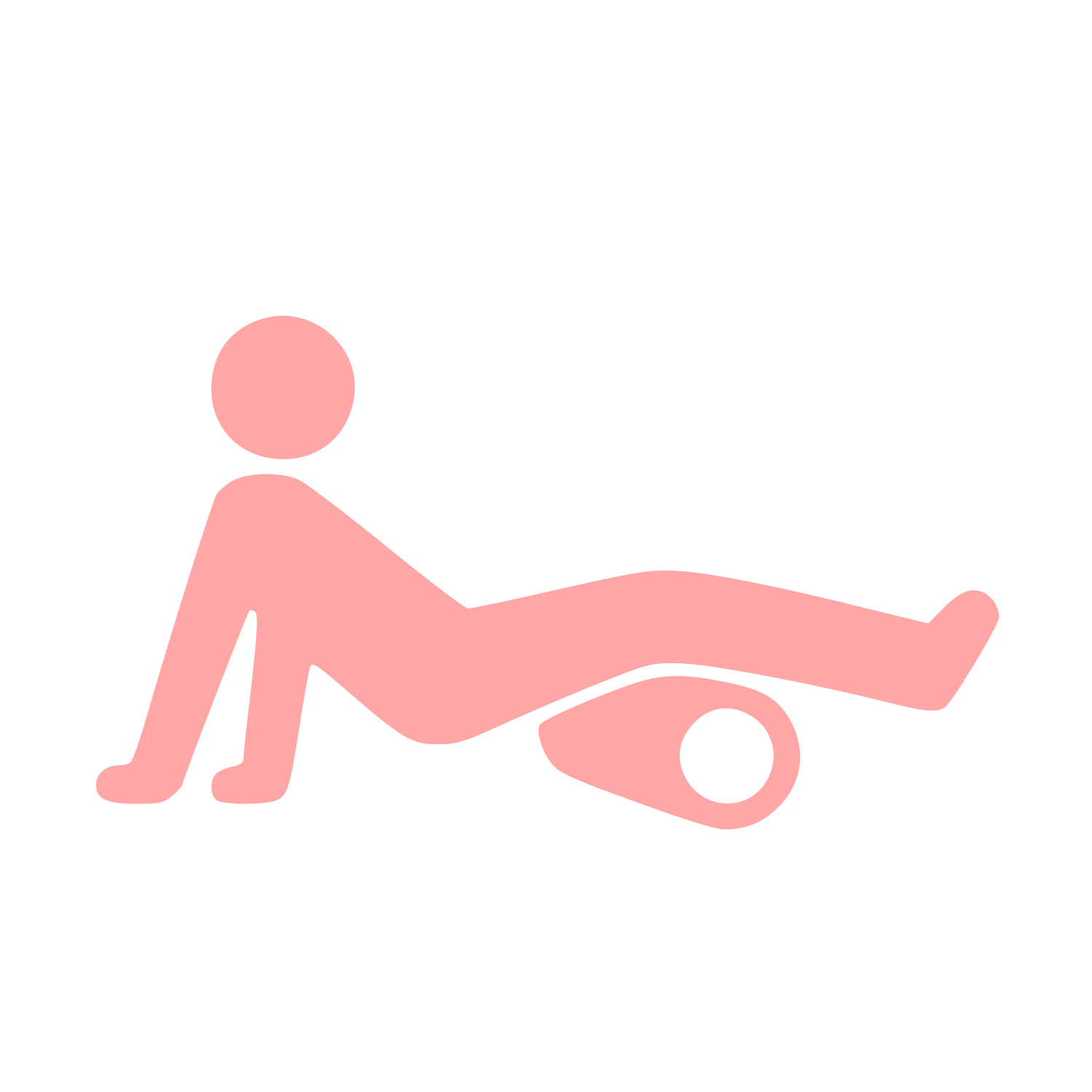 Foam Roller Exercise Logo #ffa6a6