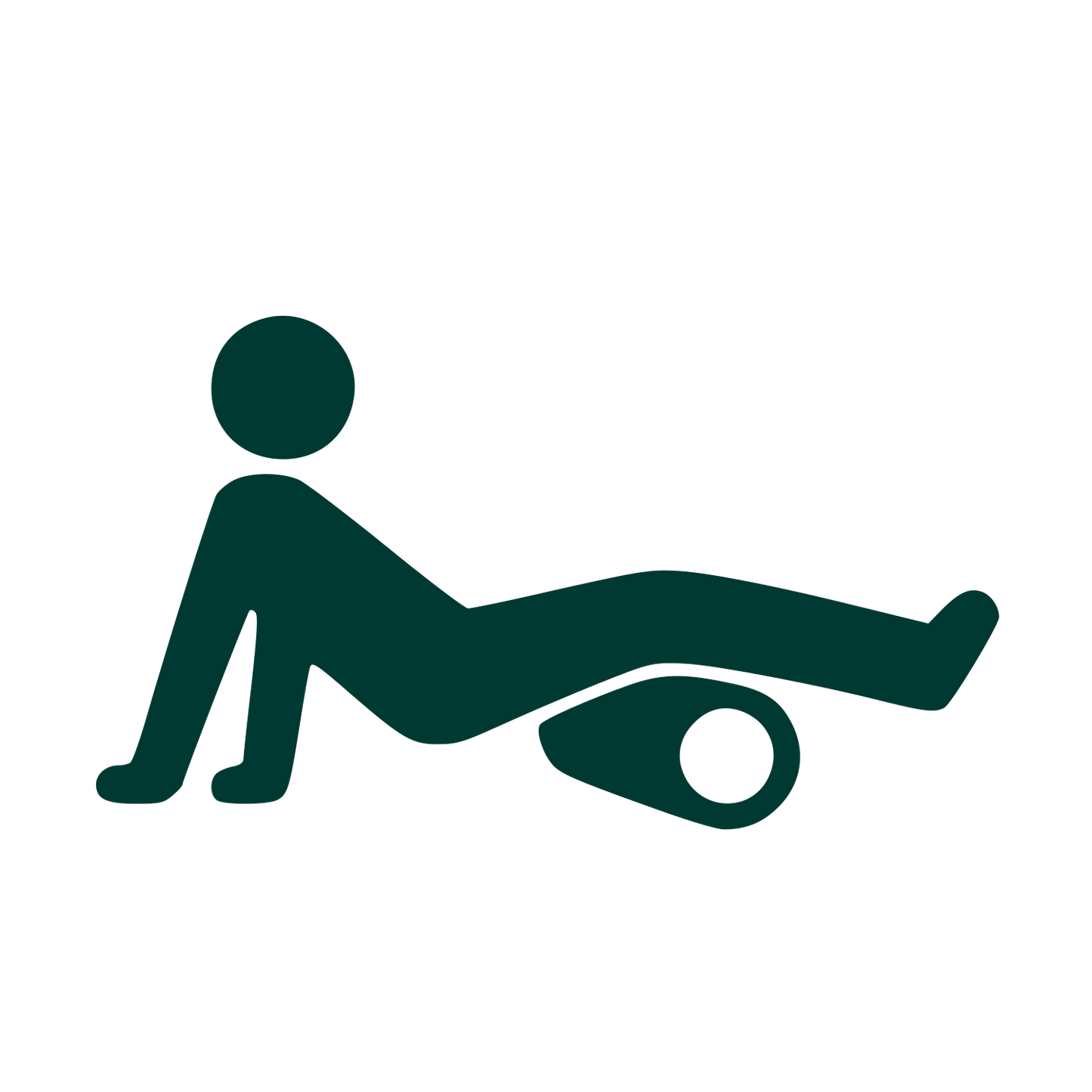 Foam Roller Exercise Logo #003932