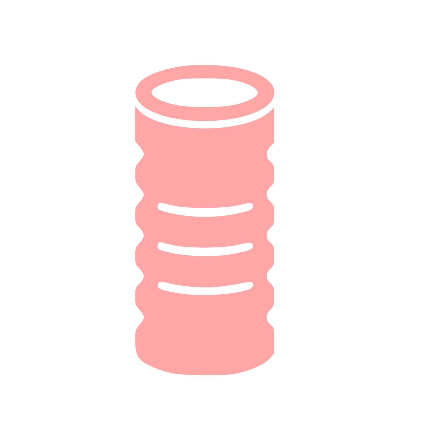 Foam Roller Cylinder Logo #ffa6a6