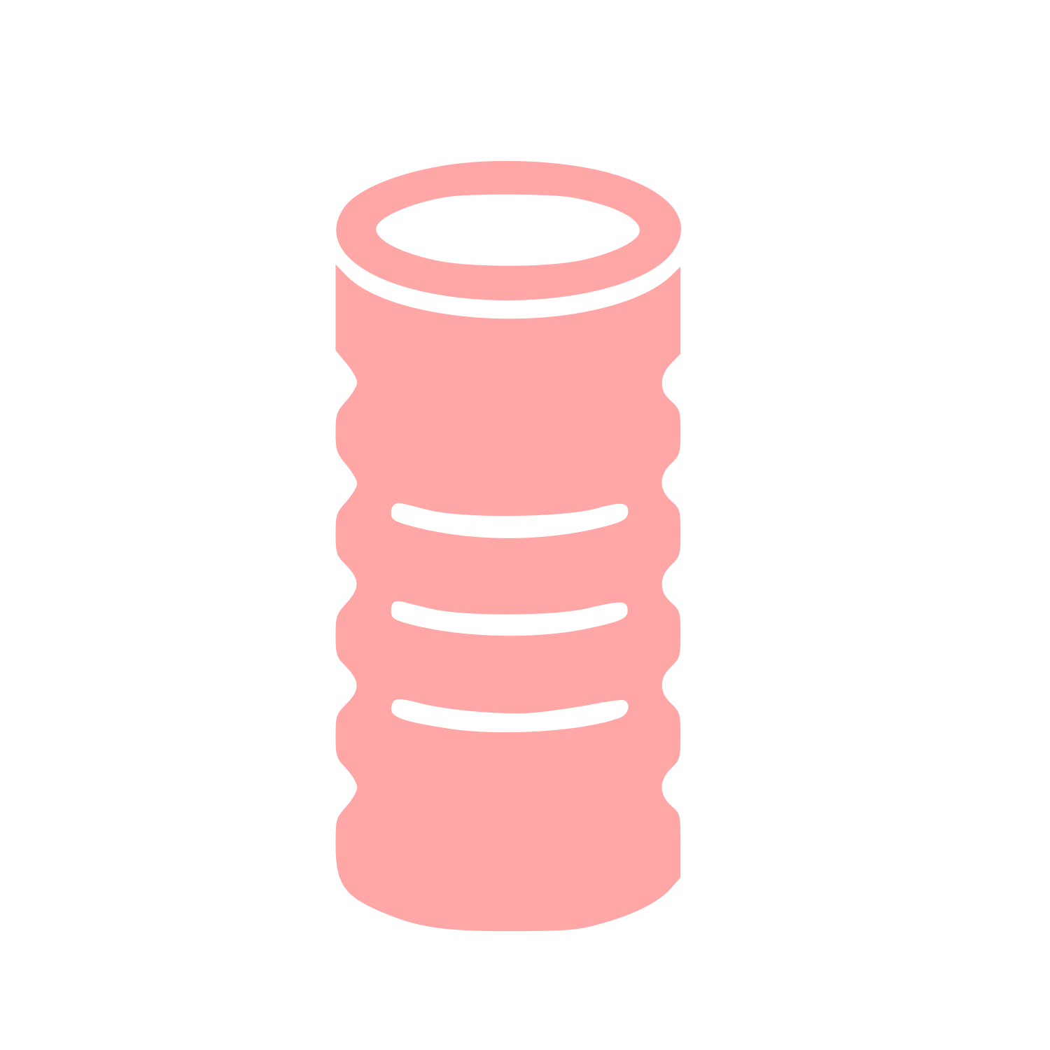Foam Roller Cylinder Logo #ffa6a6