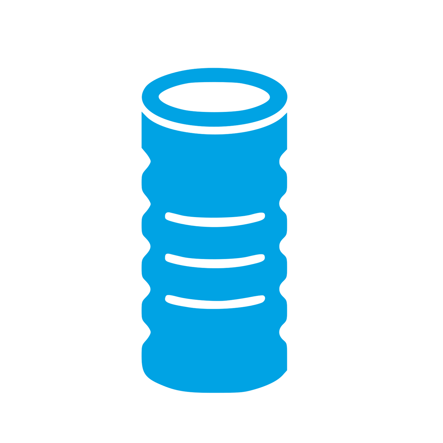 Foam Roller Cylinder Logo #00a3e4