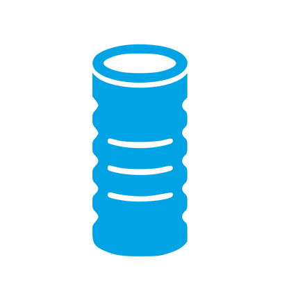 Foam Roller Cylinder Logo #00a3e4