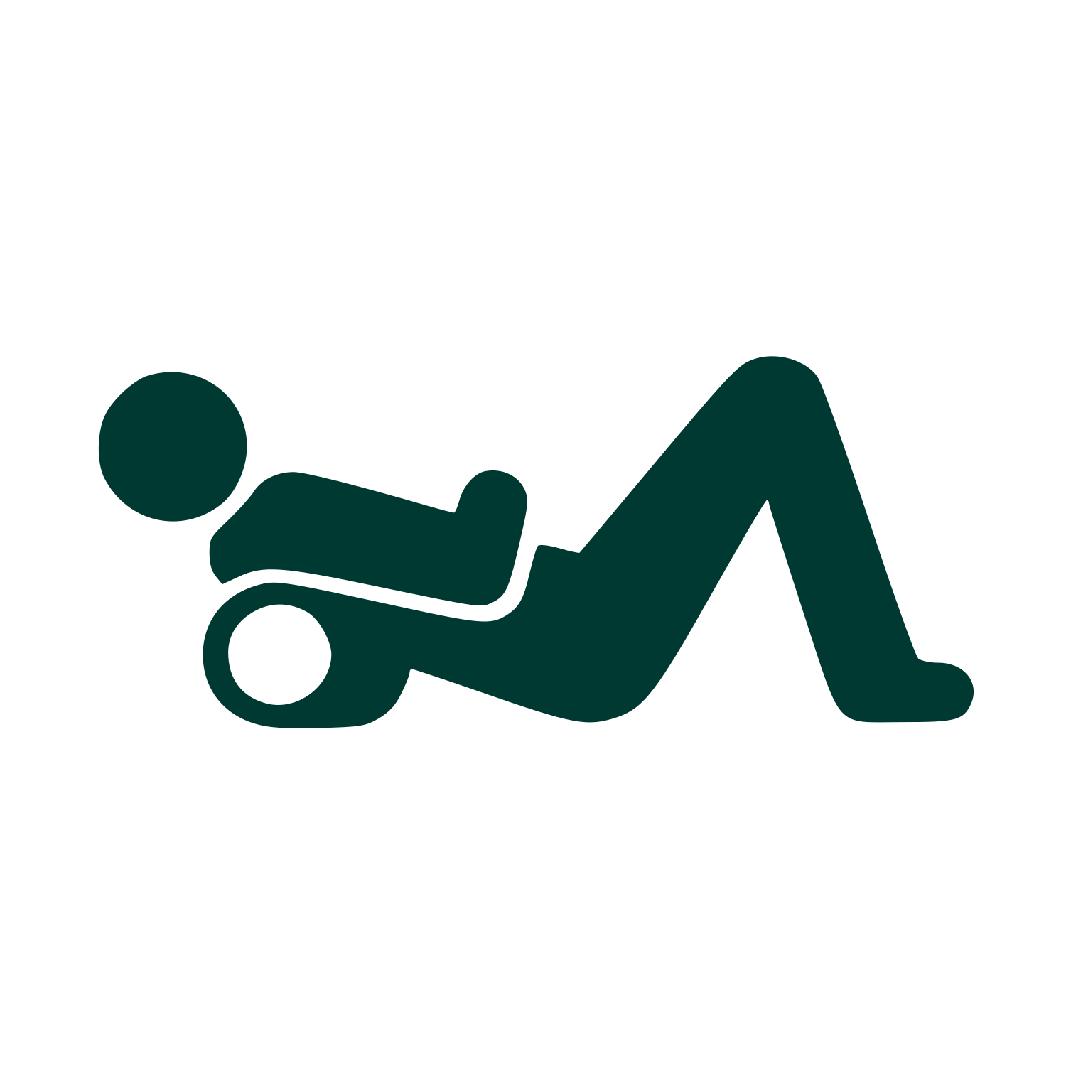 Foam Roller Exercise Logo #003932
