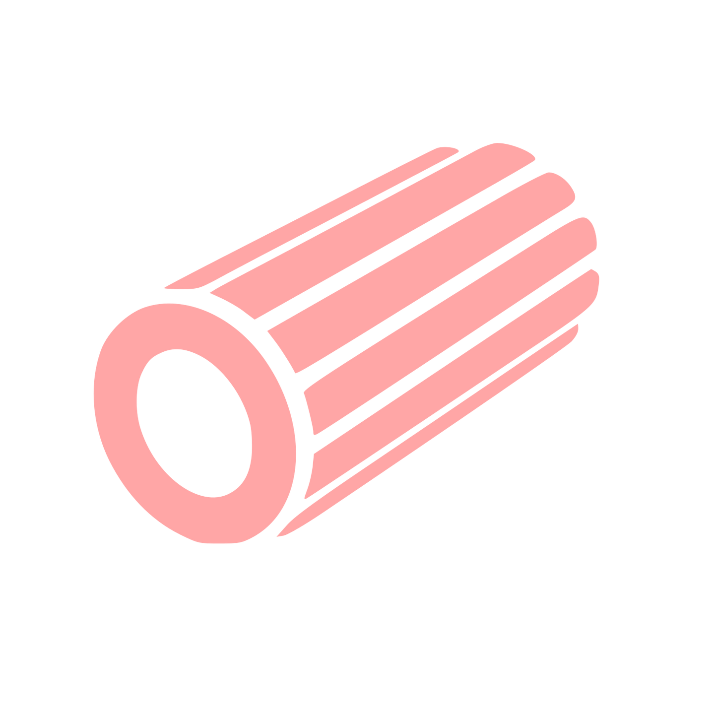 Foam Roller Fitness Logo #ffa6a6