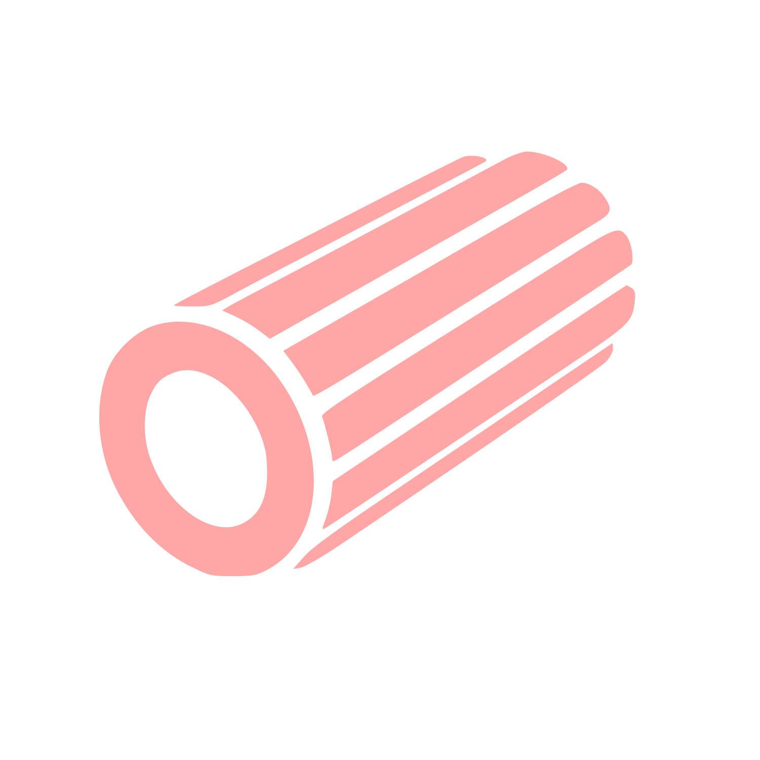 Foam Roller Fitness Logo #ffa6a6
