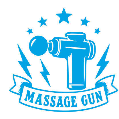 Massage Gun Badge Logo #00a3e4