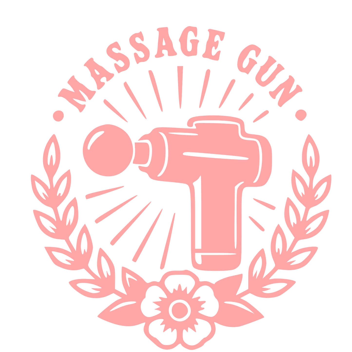 Tattoo Flash Massage Gun Logo #ffa6a6