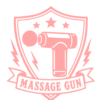 Massage Gun Shield Badge Logo #ffa6a6