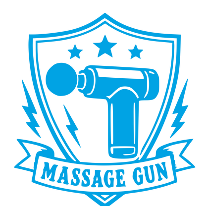 Massage Gun Shield Badge Logo #00a3e4