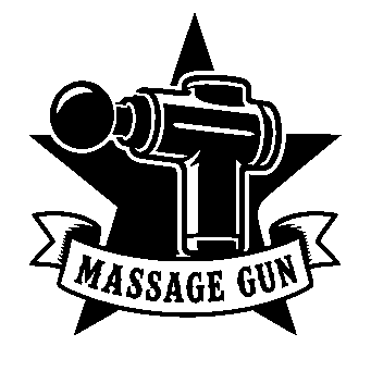 Massage Gun Star Badge Logo
