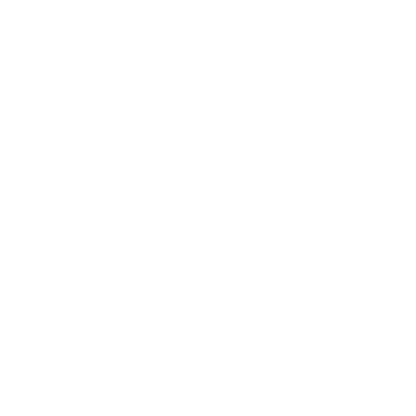 Massage Gun Star Badge Logo #ffffff