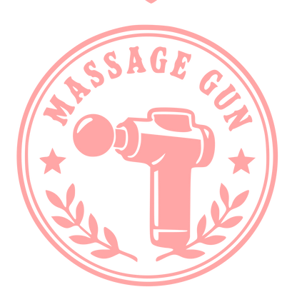 Massage Gun Badge Logo #ffa6a6