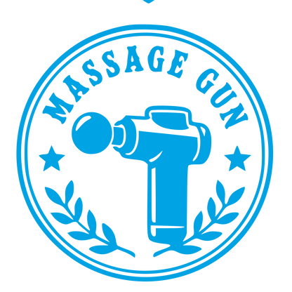 Massage Gun Badge Logo #00a3e4