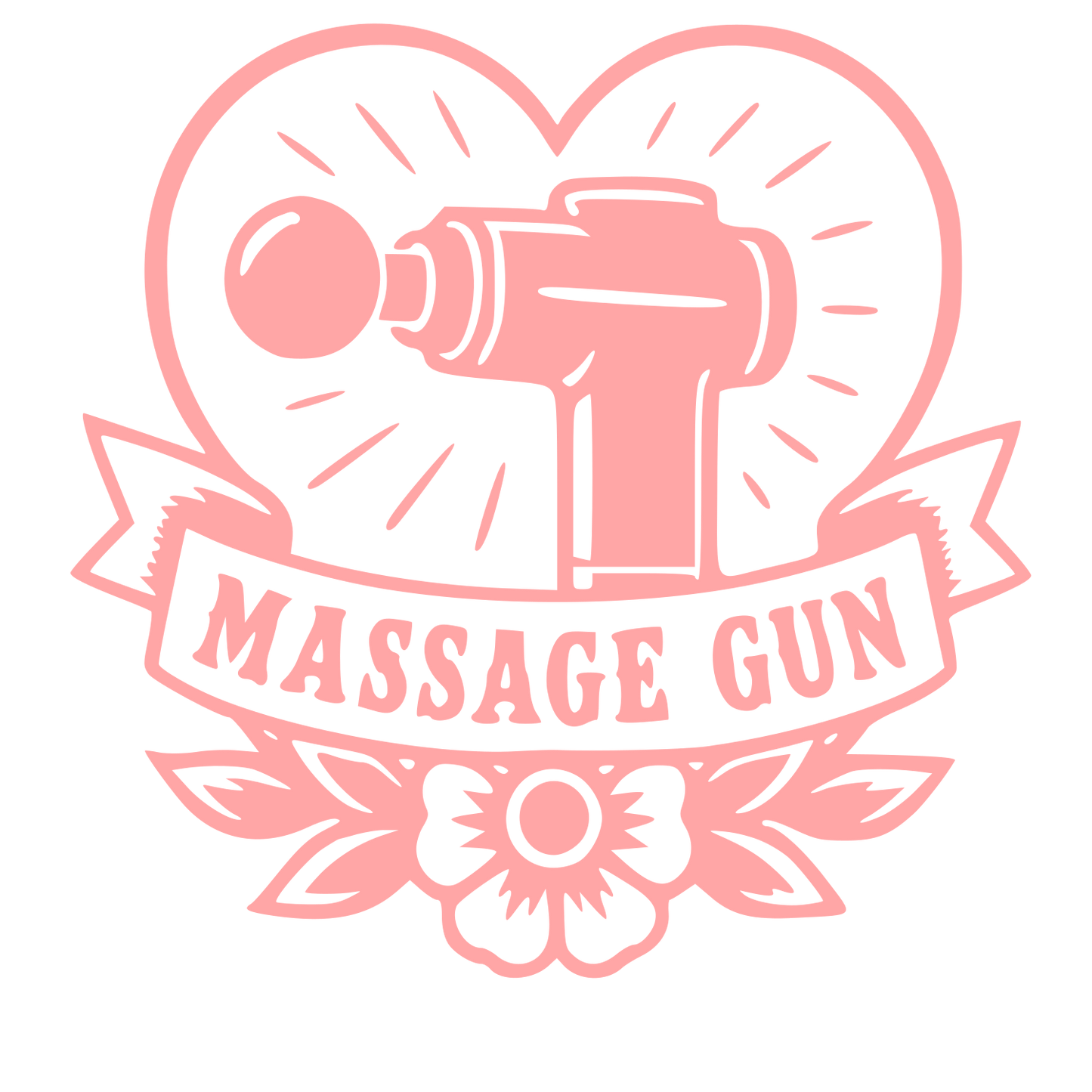 Tattoo Flash Massage Gun Logo #ffa6a6
