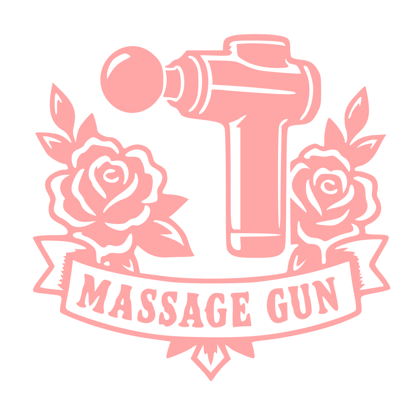 Tattoo Flash Massage Gun Logo #ffa6a6
