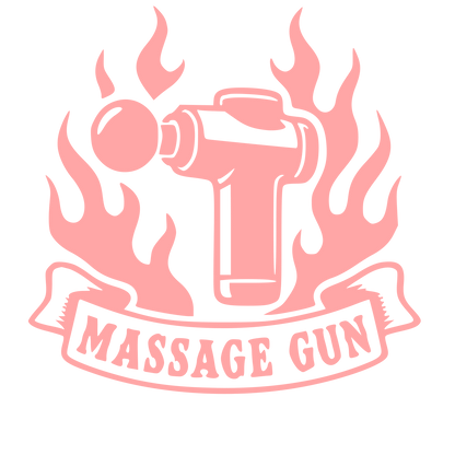 Massage Gun Tattoo Flash Logo #ffa6a6