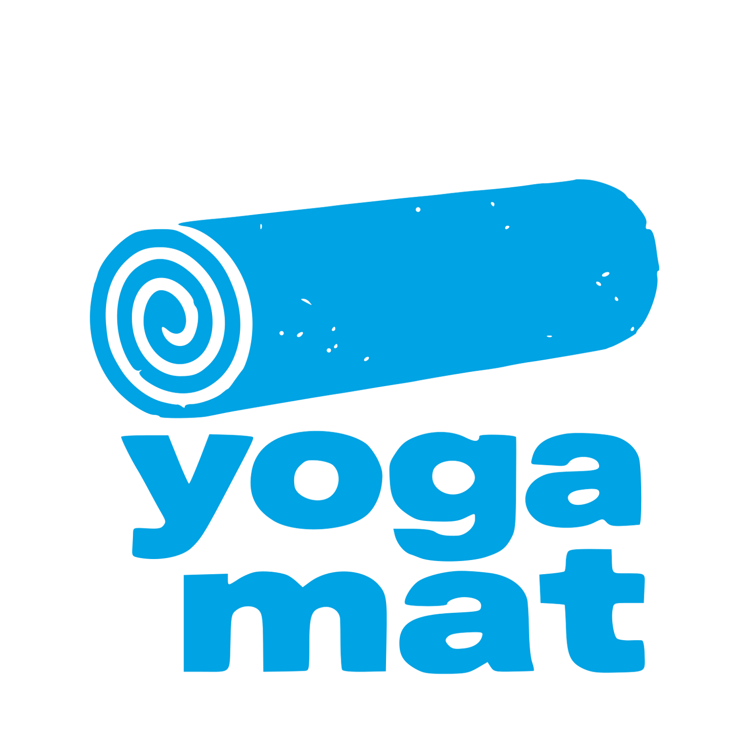 Yoga Mat Roll Logo #00a3e4