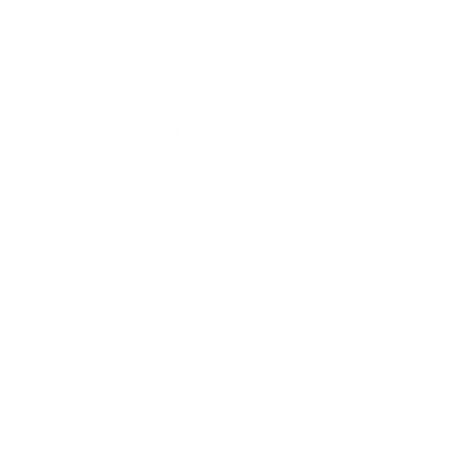 Yoga Pose Circle Logo #ffffff