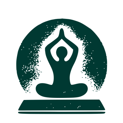 Yoga Pose Circle Logo #003932
