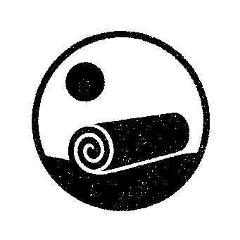 Rolled Yoga Mat Logo