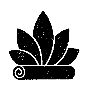 Yoga Mat Leaves Logo
