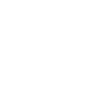 Yoga Mat Leaves Logo #ffffff