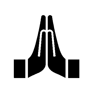 Praying Hands Meditation Logo