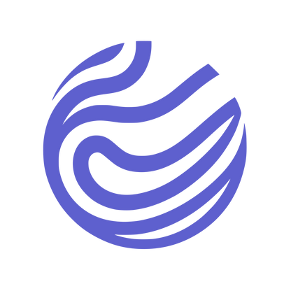 Swirl Vortex Circle Logo #5E60CE