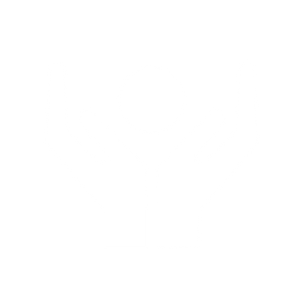 Hands Raised Person Logo #ffffff