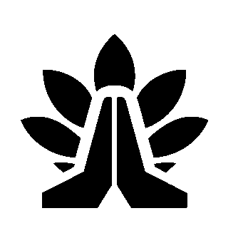 Praying Hands Lotus Logo