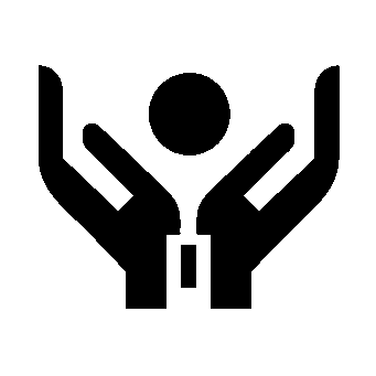 Hands Cradling Person Logo