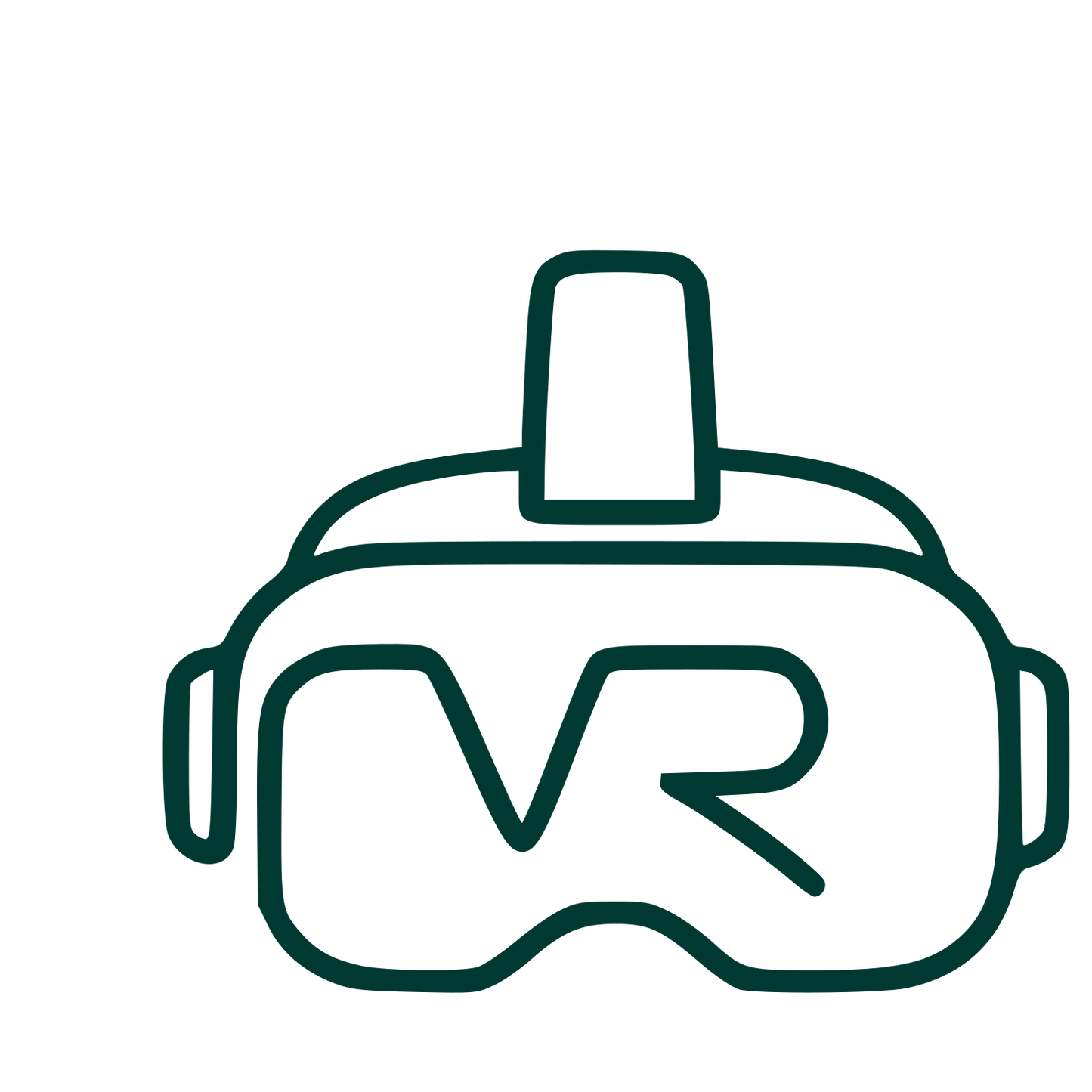 Monoline VR Headset Logo #003932