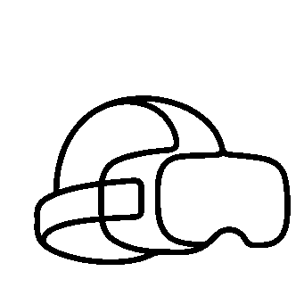 VR Headset Helmet Logo