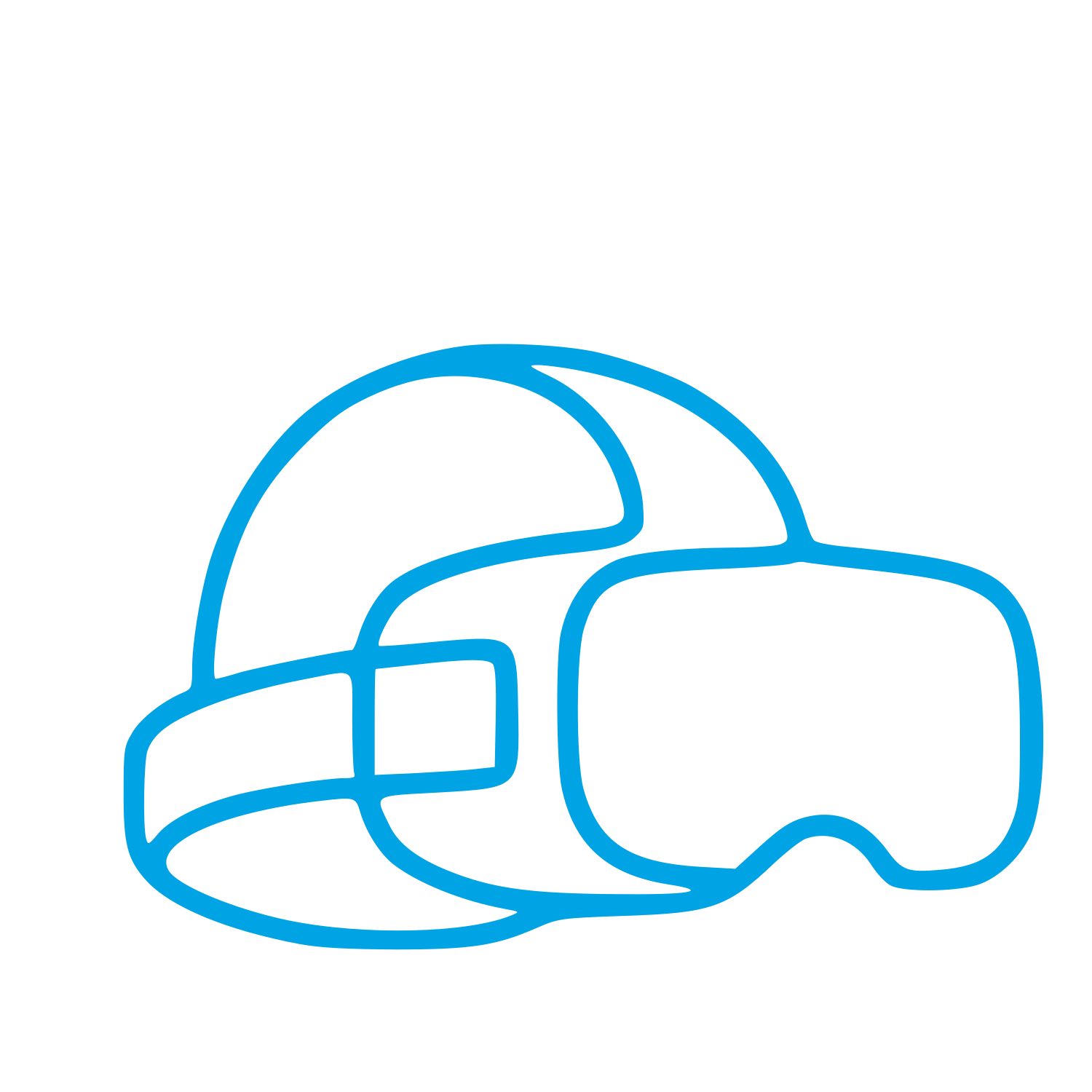 VR Headset Helmet Logo #00a3e4
