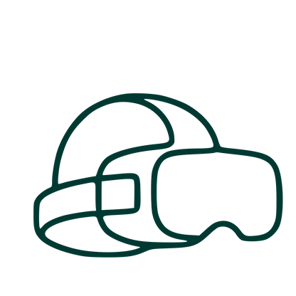 VR Headset Helmet Logo #003932
