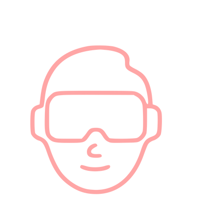 VR Headset Face Logo #ffa6a6
