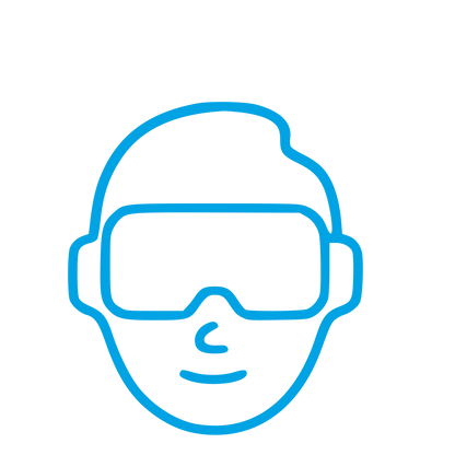 VR Headset Face Logo #00a3e4