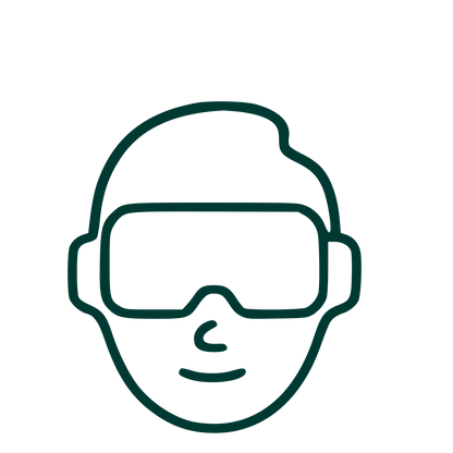 VR Headset Face Logo #003932