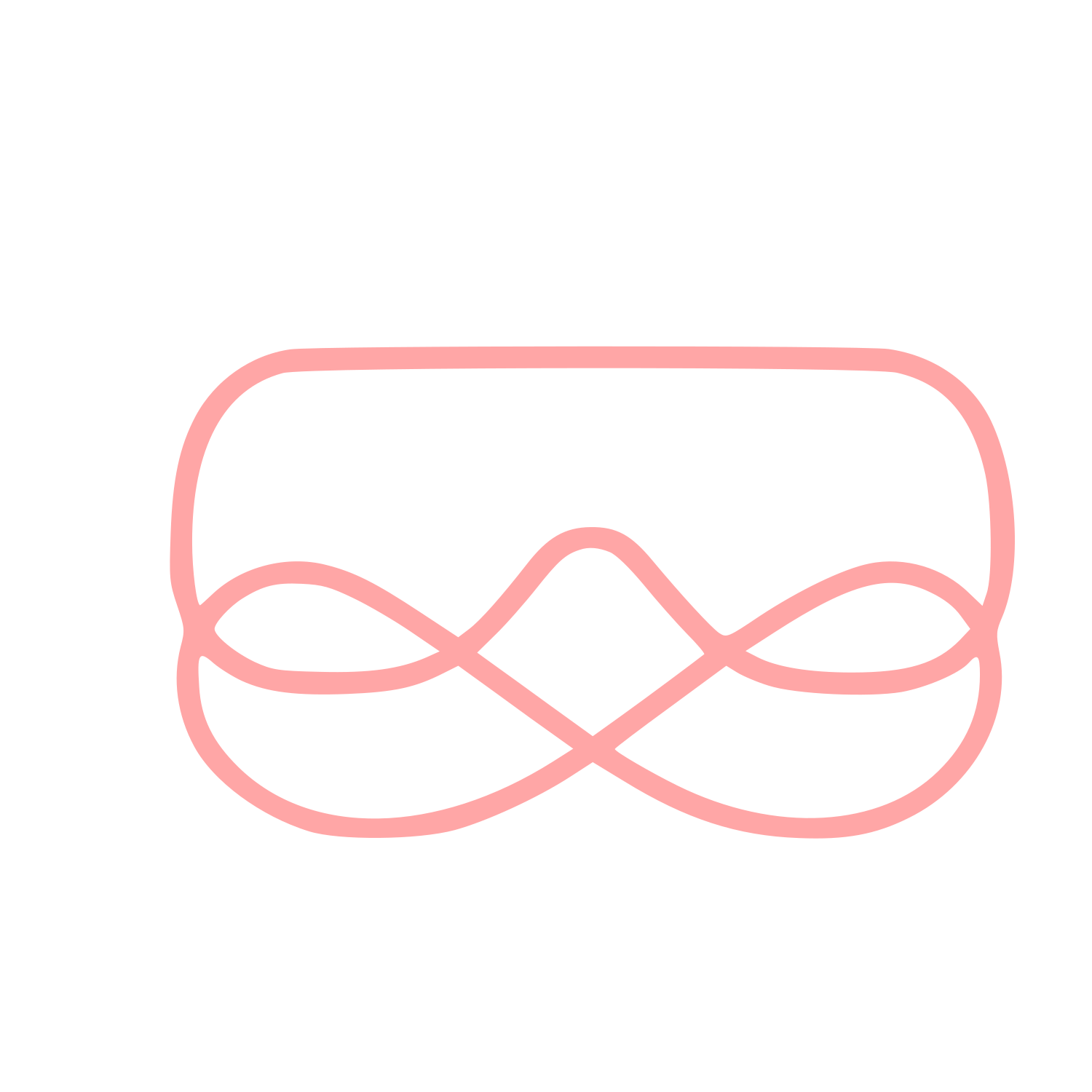 Monoline VR Headset Logo #ffa6a6