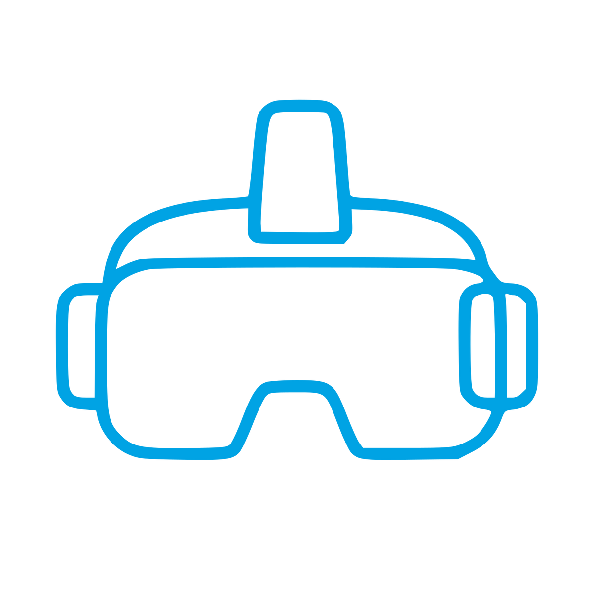 Monoline VR Headset Logo #00a3e4