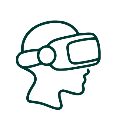 Monoline VR Headset Logo #003932