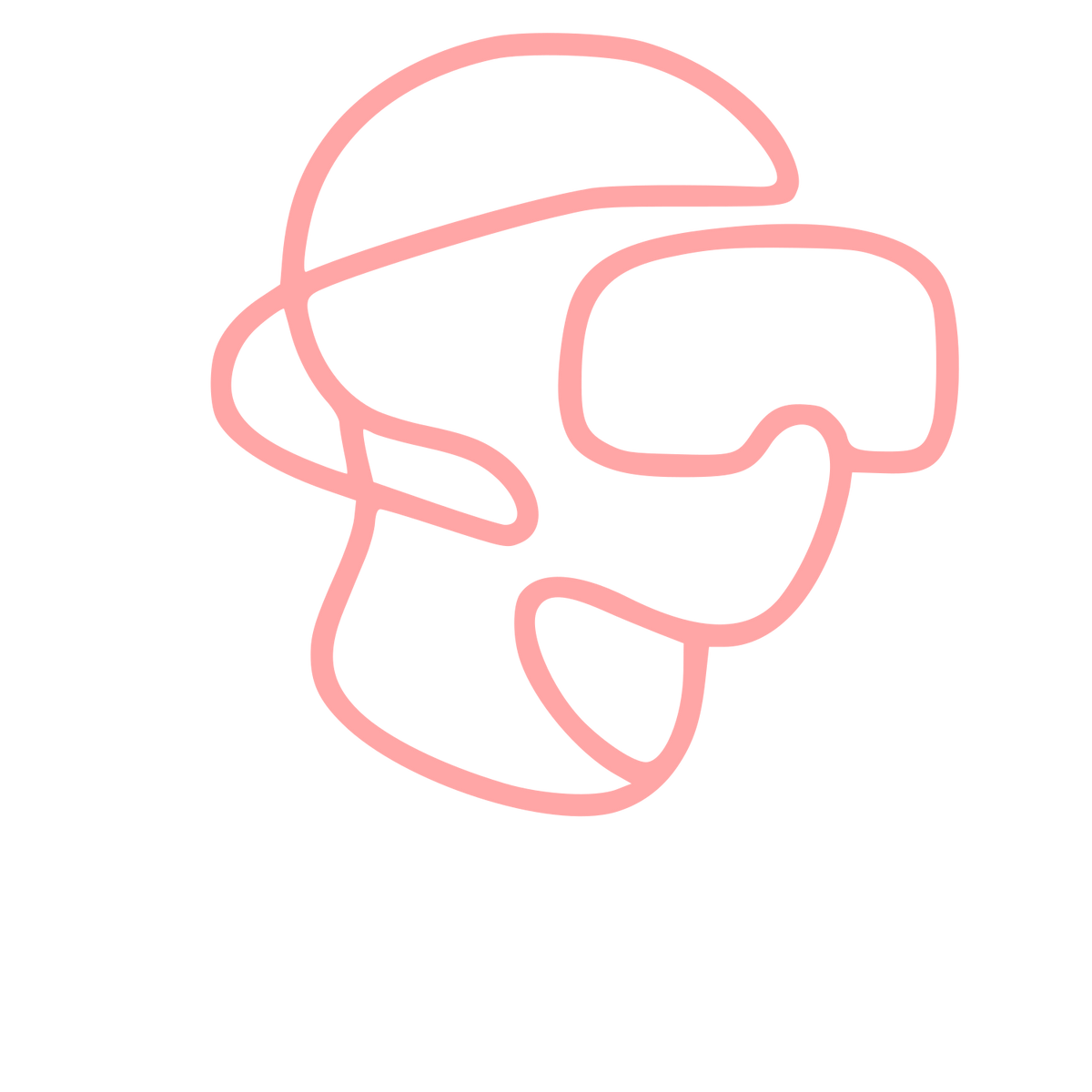 Monoline VR Headset Logo #ffa6a6