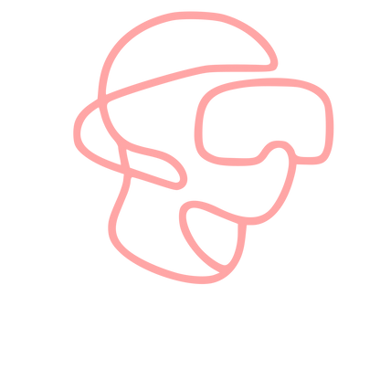 Monoline VR Headset Logo #ffa6a6